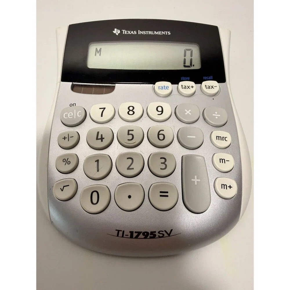 Texas Instruments TI-1795 SV Mini-Desktop Calculator - Picture 1 of 3